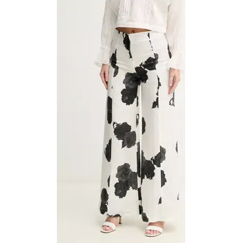 Dámské kalhoty Lněné kalhoty Liviana Conti L5SL60 bílá 00A, vel. 38