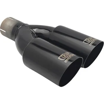 Zadní díl výfuku ULTER SPORT Koncovka výfuku 2x76 mm černá NBL2-76* Průměr vstupu: 60 mm