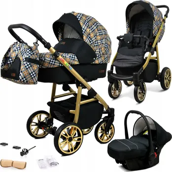 Kočárek Dětský kočárek 3v1 BabyLux Colorlux - sporťák, hluboká korba, autosedačka