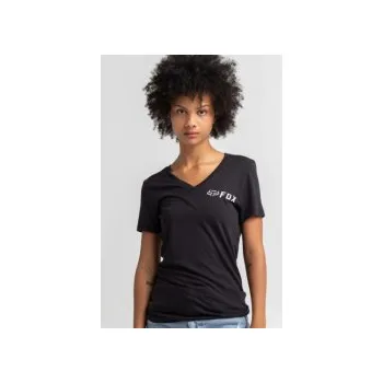 Dámské tričko Dámské tričko Fox Racing Apex V Neck Tee, black, Velikost L