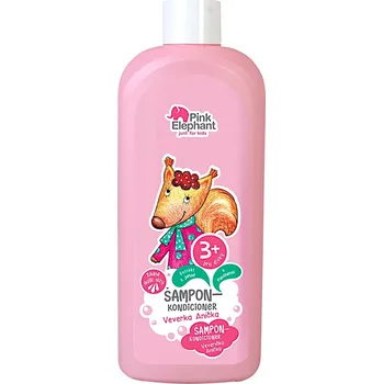 Šampon Dětský šampon 2v1 Pink Elephant Veverka Anička - 500 ml