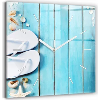 Hodiny Nástěnné hodiny Wallfluent modré 30 cm