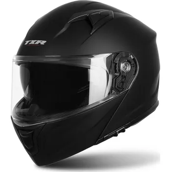 Helma na motorku TXR Rival čierna matná XXL (Príprava pre Pinlock®; príprava pre komunikátor; polykarbonátová škrupina; mikrometrická pracka; slnečná clona; prateľný interiér; kompatibilita s okuliarmi)