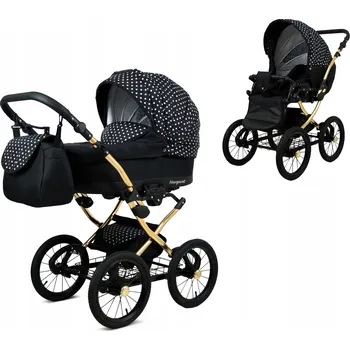 Kočárek Dětský kočárek 2v1 s korbičkou a sporťákem BabyLux Margaret