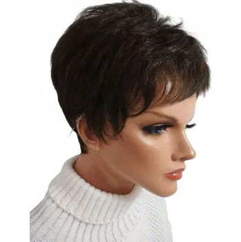 Paruka Paruka krátké syntetické vlasy tmavě hnědá Gisela Mayer dámská