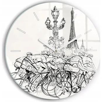 Hodiny Nástěnné hodiny Wallfluente černé 30 cm