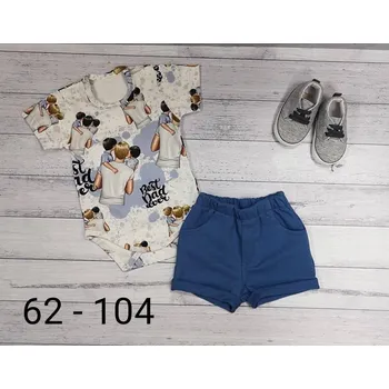 Kojenecká souprava Dino Dini Chlapecký komplet - body a kraťasy 21701 3d potisk Rozměr: 74