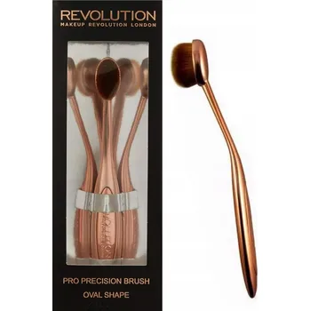 Kosmetický štětec Štětec na make-up Makeup Revolution syntetické štětiny zlatý