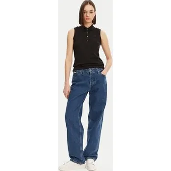 Pánské tričko Lacoste Polokošile PF5445 Černá Slim Fit 40