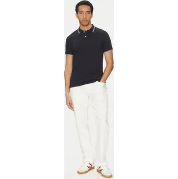 Pánské tričko Geox Polokošile M5510R T3236 F1624 Tmavomodrá Regular Fit XXL