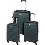 XQMAX PROWORLD Kufr cestovní na kolečkách sada 3ks zelená KO-DG4700020
