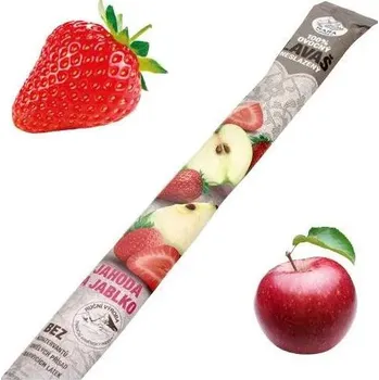 Nara Natur Ovocné trubičky Lavaš 140 g Příchuť: Jahoda + Jablko neslazený