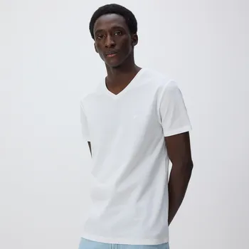 Pánské tričko Reserved - Slim tričko s lyocellem - bílá - XS383-00X - XS383-00X-L