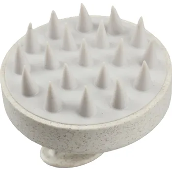 kartáč na vlasy Silikonový masážní kartáč na pokožku hlavy Hairway Organica Silicone Head Massage Brush - béžový (08093-20)