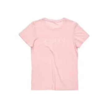 Devold CLASSIC FLOWERS dámské triko s krátkým rukávem Chalk Pink