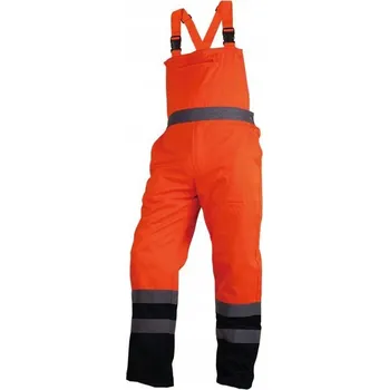 Pracovní obuv PRACOVNÍ MONTÉRKY S LACLEM VÝSTRAŽNÉ BOZP ORANŽOVÁ TMAVĚ MODRÁ vel. S