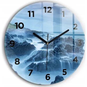 Hodiny Nástěnné hodiny Wallfluent bílé 60 cm