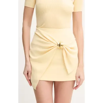 Dámská sukně Sukně Elisabetta Franchi žlutá barva, mini, pouzdrová, GO07351E2 11X, vel. 38