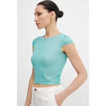 Pánské tričko Tričko Pinko tyrkysová barva, 104773 A1ND 104773.A1ND 66X, vel. L