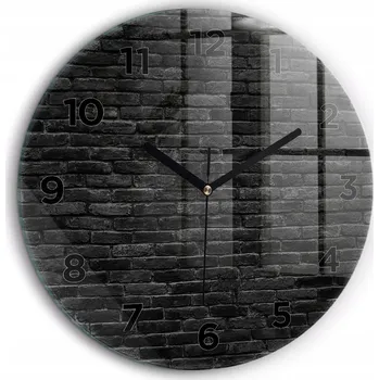 Hodiny Nástěnné hodiny Wallfluent černé 60 cm