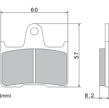 Brzdové destičky, NISSIN (semi-metalická směs) 2 ks v balení NISSIN M501-403