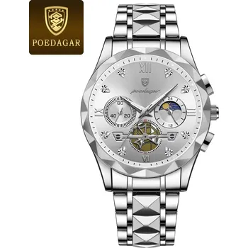 Hodinky Pánské analogové hodinky s kovovým páskem TF916 Barva (Varianta): Stříbrná