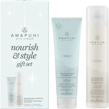 Kosmetická sada Dárková sada pro regeneraci a fixaci vlasů Paul Mitchell Awapuhi Wild Ginger Nourish a Style Gift Set + dárek zdarma