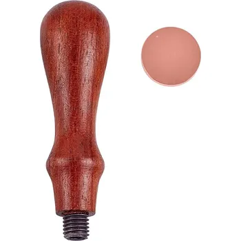 Razítko Pečetní razítko, RŮŽOVÁ mosazná hlava, 7,8x2,2 cm, 1ks