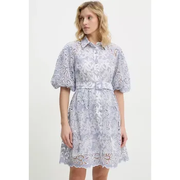 Dámské šaty Šaty Answear.LAB modrá barva, mini JH3125.ios 55X, vel. M