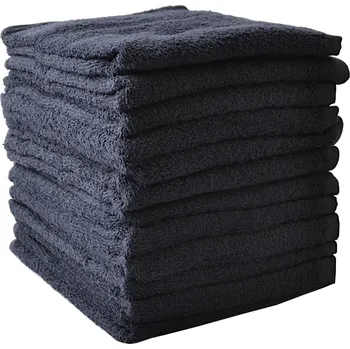 Ručník Ručníky froté 80 x 50 cm, 100% bavlna, Sibel, černé - 12 ks (3500302) + dárek zdarma