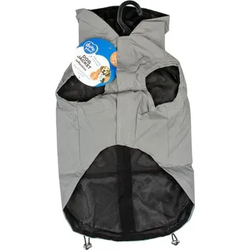 Obleček pro psa Duvo+ sportovní prší plášť z reflexní látky pro psy L 60cm šedý