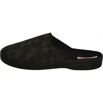 Pánské pantofle Obuv pánská domácí 29545 kostky tmavě šedá (Pánská domácí obuv)