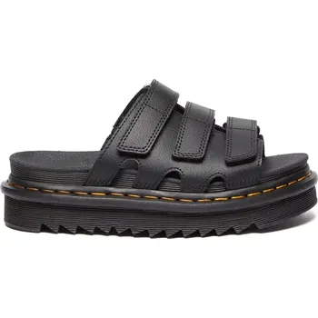 Dámské pantofle Kožené pantofle Dr. Martens Raine dámské, černá barva, na platformě, DM40522001 99X, EUR 40
