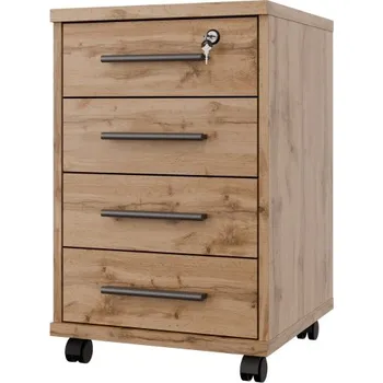 Komoda Uzamykatelný kontejner NEJBY GIANNI, dub wotan + vyzvednutí ZDARMA