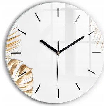 Hodiny Nástěnné hodiny Wallfluente žluté 30 cm