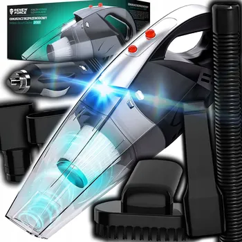 Vysavač Ruční Vysavač Renew Force , ruční vysavač do auta s baterkou, HEPA filtr, černý