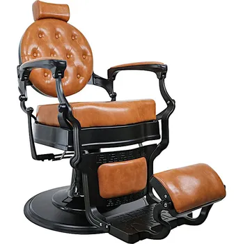 Kadeřnické křeslo Kadeřnické barber křeslo Hairway Romeo - hnědé (56258-camel) + dárek zdarma