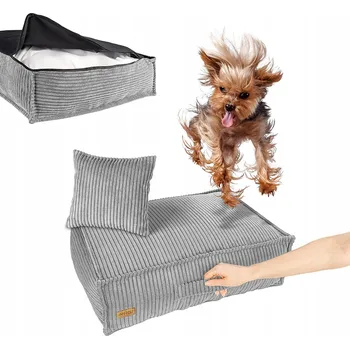 Pelíšek pro psa Ragi matrace pro psa šedá 60 cm x 50 cm