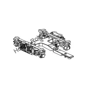 Modelová železnice Podvozek rychlíkových vozů černý 1ks - Piko ET37671-122 (Zahradní železnice)