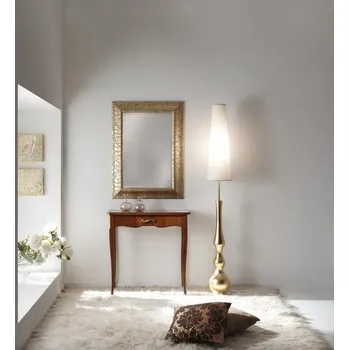 Noční stolek Konzolový stolek intarzovaný se šuplíkem