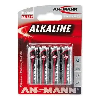 Článková baterie Ansmann LR6 AA RED - Alkalická baterie AA, 1,5V, LR6, AA, BL4