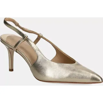 Dámské lodičky Kožené lodičky Lauren Ralph Lauren Khloe Slgbck zlatá barva, 802966875001 802966875001.040 GLD, EUR 40