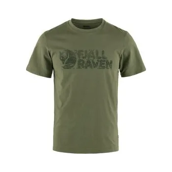 Pánské tričko Fjällräven Lush Logo T-Shirt Men Laurel Green zelená L
