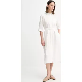 Dámské šaty Lněné šaty MM by Max Mara 2516221028600 bílá 00X, vel. 34