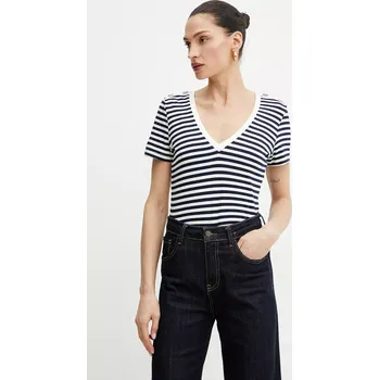 Pánské oblečení Tričko Morgan DINA námořnická modř 59X, vel. M