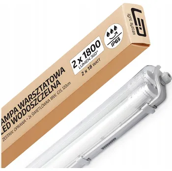 Zářivka LED Dílenská Lampa 4000K 120cm 2x Zářivka T8 18W Vodotěsné Svítidlo