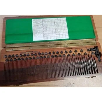 Měřící drátky k přesnému měření závitů, Zbrojovka, ČSN 254610, originál balení, zašlu foto. ČSN 254610.3. Pracovní etalon. (Níže větší foto. Níže kliknutím na obrázek miniaturu zvětšíte)