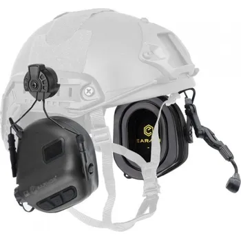 EARMOR Sluchátka elektronická M32H PLUS s montáží na helmu ČERNÁ