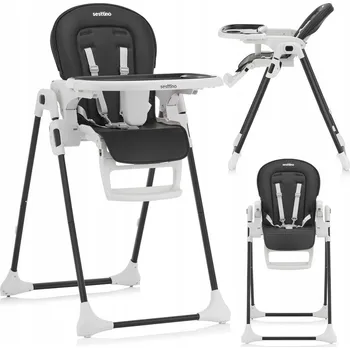 Jídelní židlička Dětská jídelní židlička Sesttino Silla černá