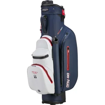 Golfový bag Bennington Dry QO 9 Waterproof cart bag, modro/bílo/červený